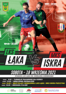 Plakat meczowy Łąka - Iskra