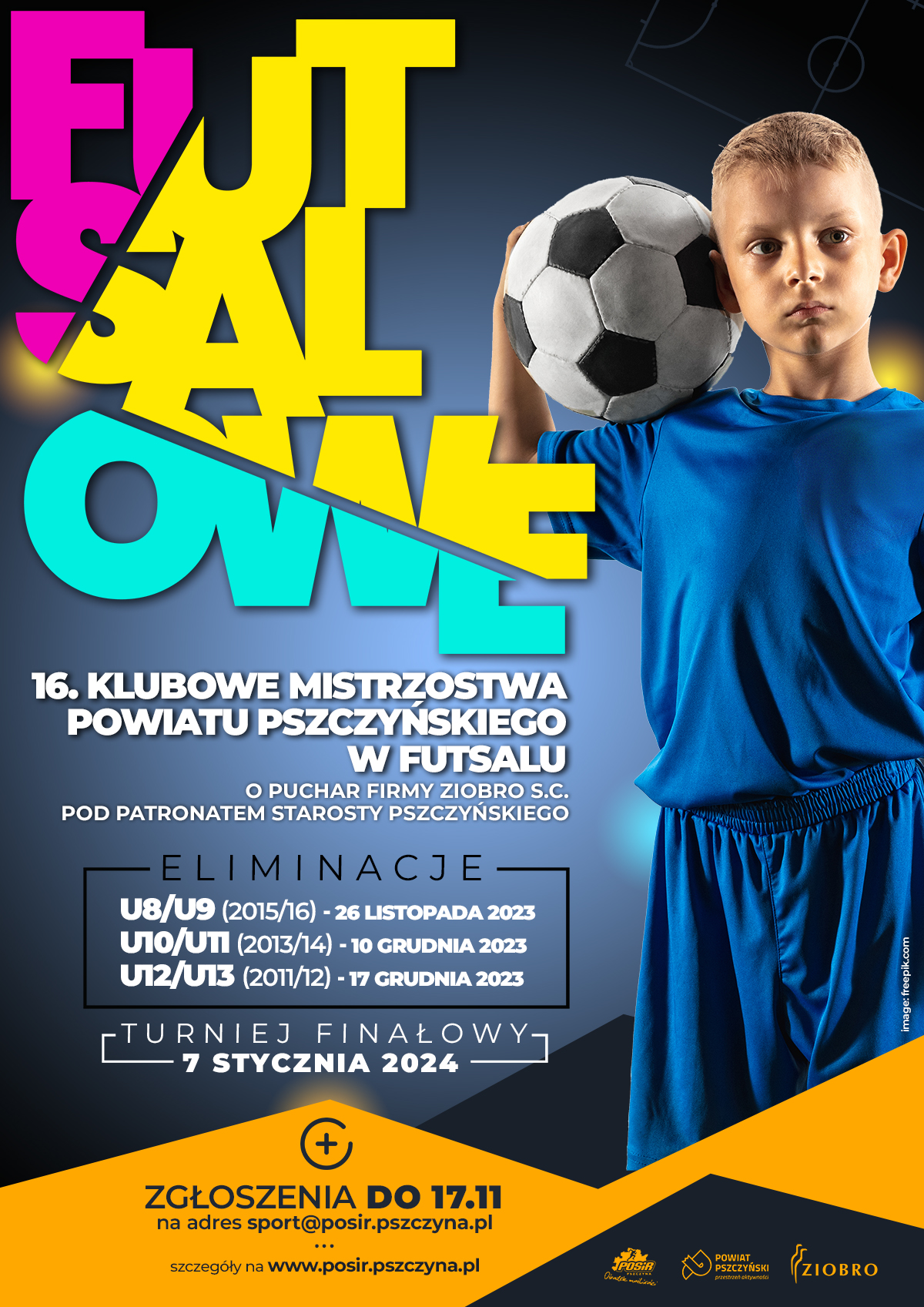 plakat informacyjny KMPP w Futsalu
